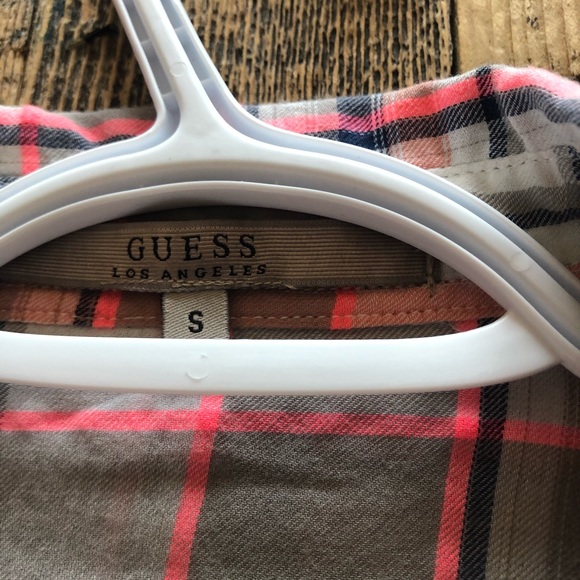 NWT Guess plaid western blouse - Picture 3 of 4